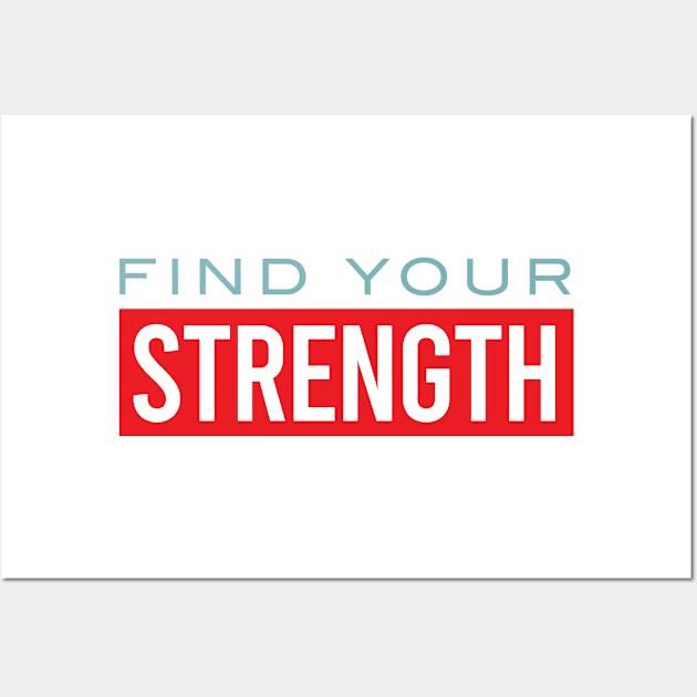 Boxing Motivation Find Your Strength Wall Art by whyitsme